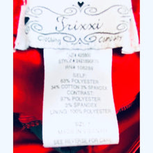 Load image into Gallery viewer, Trixxiš„Fire Red & Black Strapless Party Dress