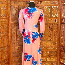 Load image into Gallery viewer, Floral Print Long Sleeve V-Neck Dress NWT