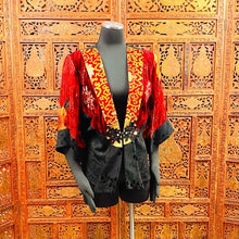Load image into Gallery viewer, Vintage 80’s Spencer Alexis Velvet Satin Cardigan
