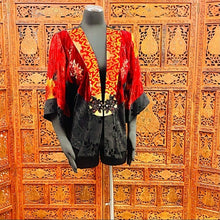 Load image into Gallery viewer, Vintage 80’s Spencer Alexis Velvet Satin Cardigan