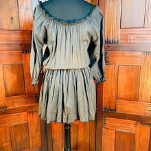 Load image into Gallery viewer, (SOLD) Hand-Stitched Embroidered Off Shoulder Dress