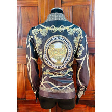 Load image into Gallery viewer, Versace Barocco Medusa Inspired Women’s Blouse