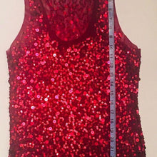 Load image into Gallery viewer, Nordstrom Max Studio Sequin Racerback Tank Top