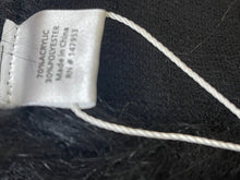 Load image into Gallery viewer, Women’s Black Cloak Shawl Faux Fur Trim
