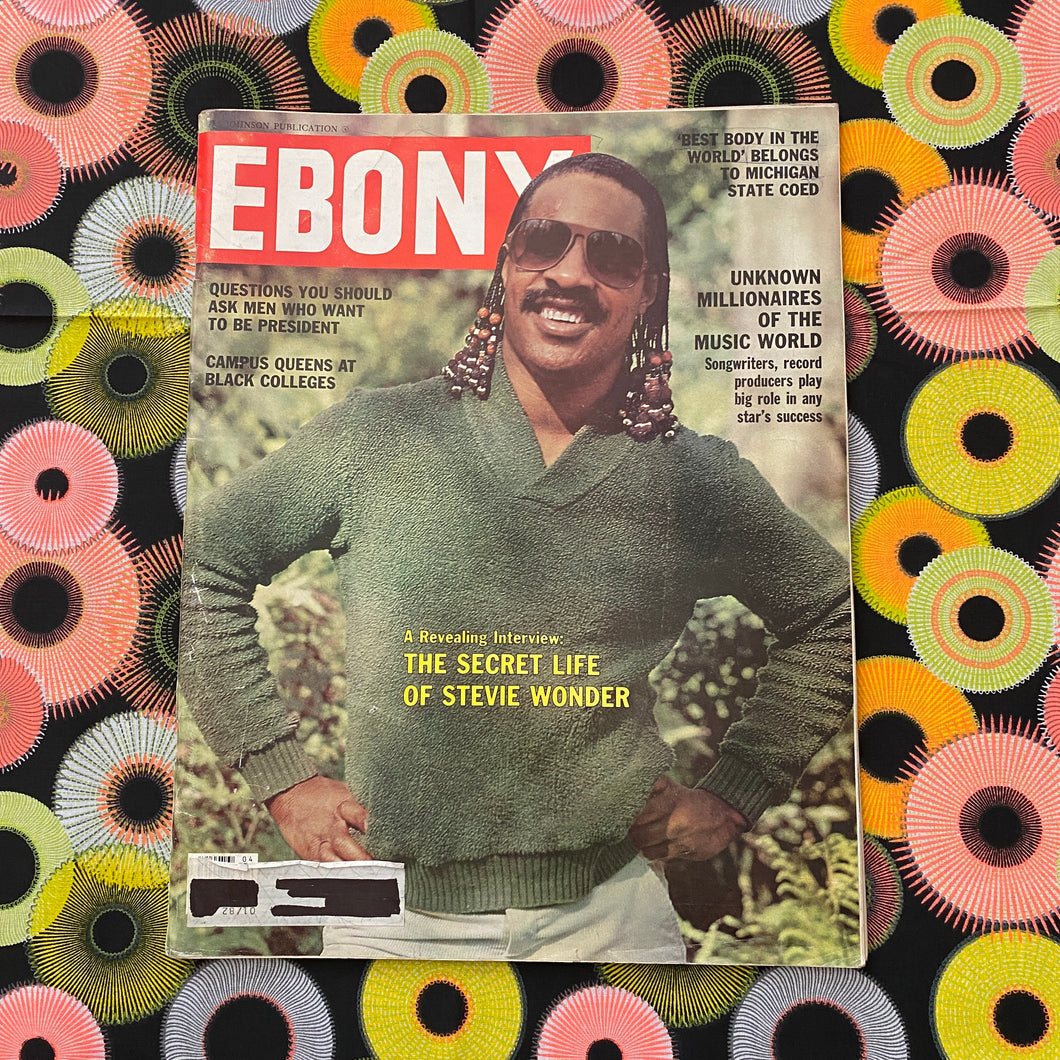 Vintage Ebony Magazine April 1980 Stevie Wonder