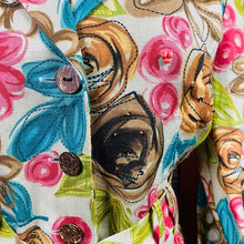 Load image into Gallery viewer, Emma &amp; James Floral Linen Beaded Sequin Blazer
