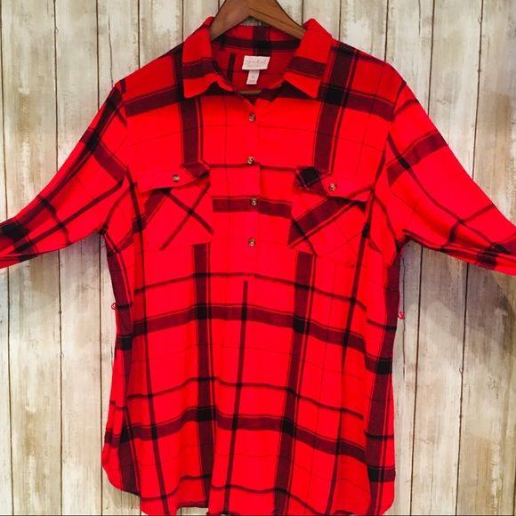Ingrid & Isabel Flannel Maternity Shirt