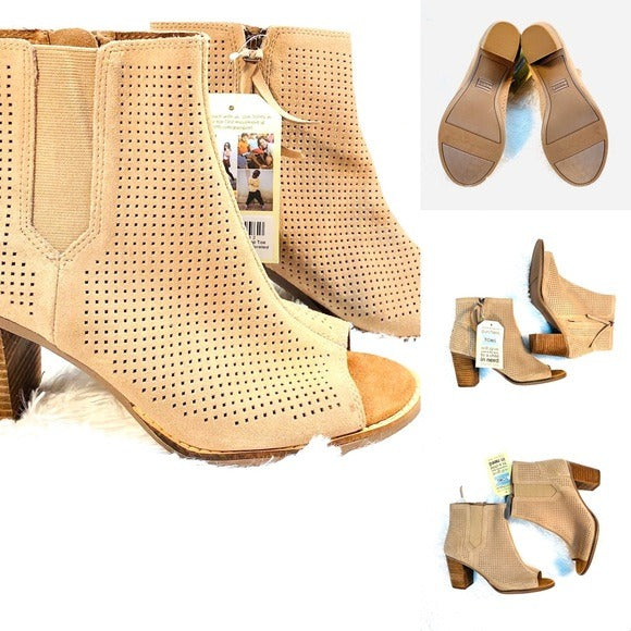 Toms Peep Toe Bootie