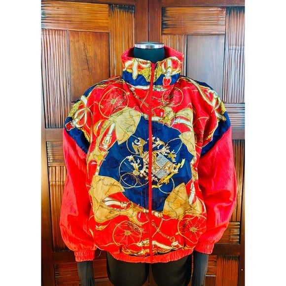 Vintage Pentathlon Versace Medusa Inspired Bomber