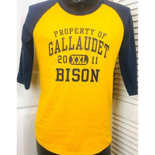 Load image into Gallery viewer, Gallaudet University Bison Baseball T-Shirt
