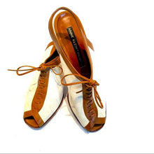 Load image into Gallery viewer, Vintage Anne Klein Collection Sling Lace Up Heels
