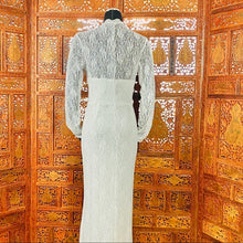 Load image into Gallery viewer, Beach Wedding Gown V-Neck with Illusion Sleeves
