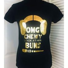Load image into Gallery viewer, (SOLD) Star War’s Novelty T-Shirt Chewy Princess Leia
