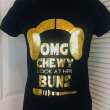 Load image into Gallery viewer, (SOLD) Star War’s Novelty T-Shirt Chewy Princess Leia
