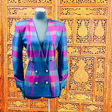 Load image into Gallery viewer, Vintage Le Suit Women’s Plaid Blazer
