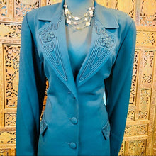 Load image into Gallery viewer, Carole Little Women’s Embroidered Stitch Blazer
