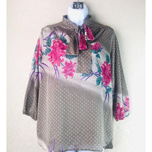 Load image into Gallery viewer, EccoToo Vintage Women’s Blouse with Neck-Tie
