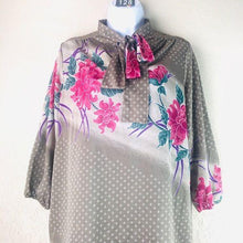 Load image into Gallery viewer, EccoToo Vintage Women’s Blouse with Neck-Tie
