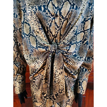 Load image into Gallery viewer, (SOLD) Women’s Reptile Print Button Down Dress
