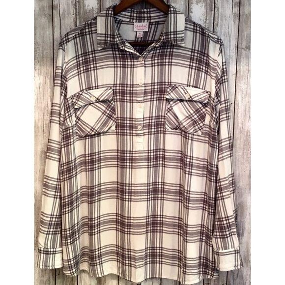Ingrid & Isabel Flannel Maternity Shirt