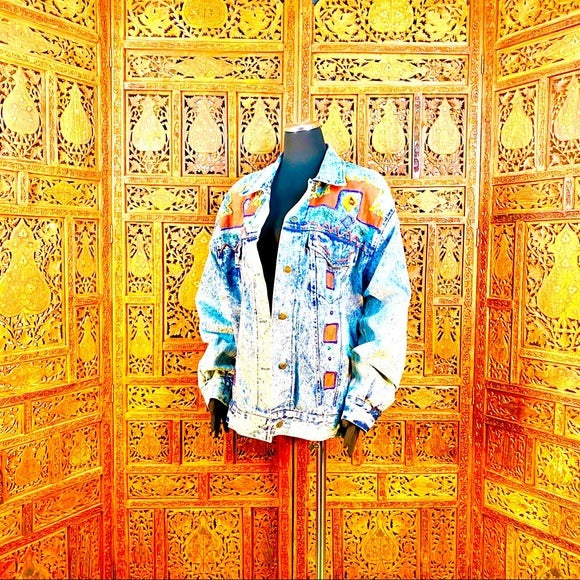 Vintage K.W.B.L. Los Angeles Acid Wash Jacket