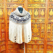 Load image into Gallery viewer, American Eagle Women’s Cowl Neck Poncho
