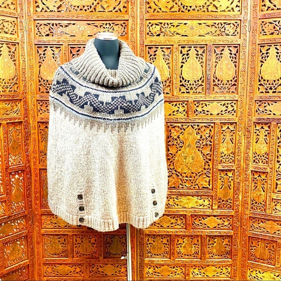 American Eagle Women’s Cowl Neck Poncho