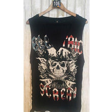 Load image into Gallery viewer, Women’s V-Neck Lace-Up Muscle Tee
