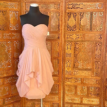 Load image into Gallery viewer, Strapless Illusion Plunge Bridesmaid Dress NWT
