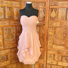 Load image into Gallery viewer, Strapless Illusion Plunge Bridesmaid Dress NWT
