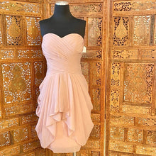 Load image into Gallery viewer, Strapless Illusion Plunge Bridesmaid Dress NWT

