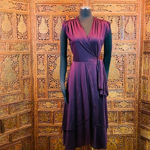Load image into Gallery viewer, Vintage 1970’s Samuel Blue Designer Wrap Dress
