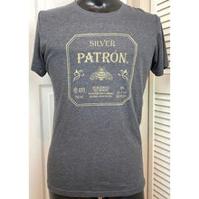 Load image into Gallery viewer, (SOLD) Men’s Silver Patron Tequila T-Shirt
