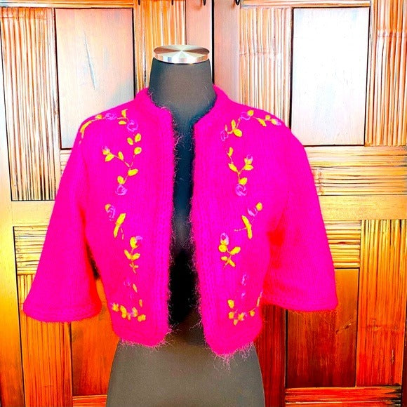 (SOLD) Vintage Lee Herman Knit Shrug Sweater