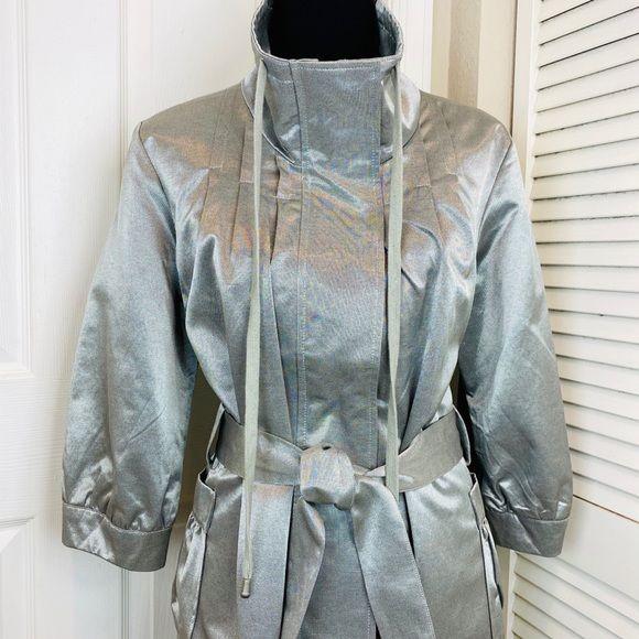 Caché Women’s Silver Metallic Jacket