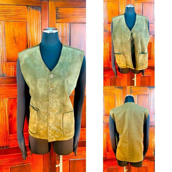 Letters Leather Vest