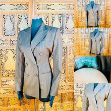 Load image into Gallery viewer, Vintage Ralph Lauren Pinstripe Women’s Blazer
