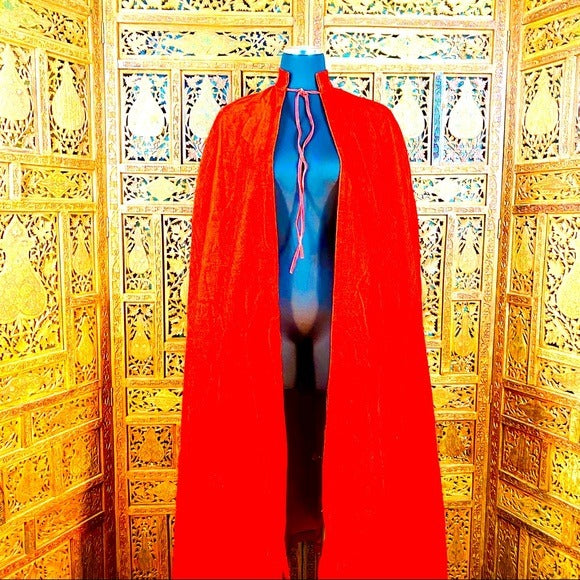 (SOLD) Red Corduroy Cloak