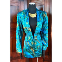Load image into Gallery viewer, Vintage 1980’s All Seasons Miami Beach Blue Blazer
