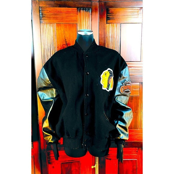 Vintage NHL Chicago Blackhawks Letterman’s Jacket