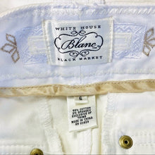 Load image into Gallery viewer, Vintage WHBM White Denim Mini Skirt

