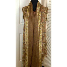Load image into Gallery viewer, Linen Dress w/beading &amp; Pashmina

