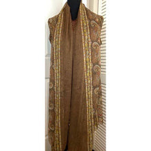 Load image into Gallery viewer, Linen Dress w/beading &amp; Pashmina
