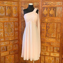 Load image into Gallery viewer, One-Shoulder Chiffon Bridesmaid Dress NWT
