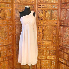Load image into Gallery viewer, One-Shoulder Chiffon Bridesmaid Dress NWT
