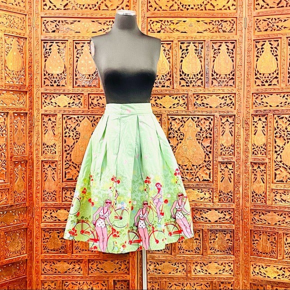 Vintage Style Retro Cotton Full Skirt