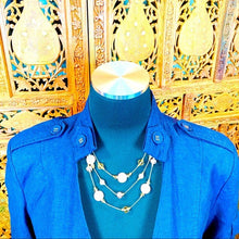 Load image into Gallery viewer, Ashley Stewart Women’s Linen Mix Blazer Top
