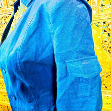 Load image into Gallery viewer, Ashley Stewart Women’s Linen Mix Blazer Top
