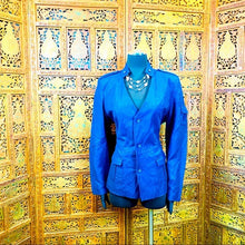Load image into Gallery viewer, Ashley Stewart Women’s Linen Mix Blazer Top
