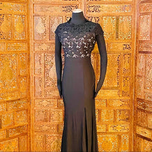 Load image into Gallery viewer, High Neck Short Sleeve Sheath Dress NWT
